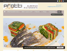 Tablet Screenshot of albergoristoranteprotti.com